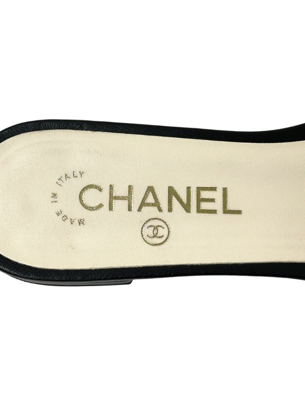Chanel Sandals CC Logo Beads White Black 38 Summer - Picture 8 of 14